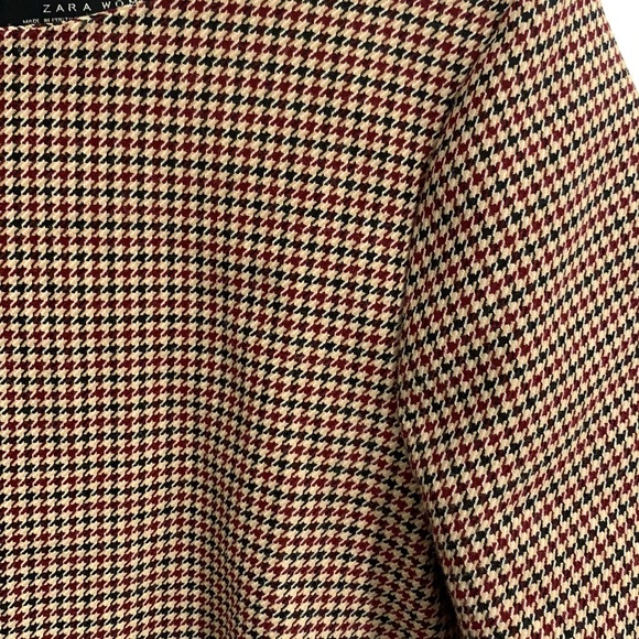 Zara shift dress houndstooth print size small - Picture 3 of 4